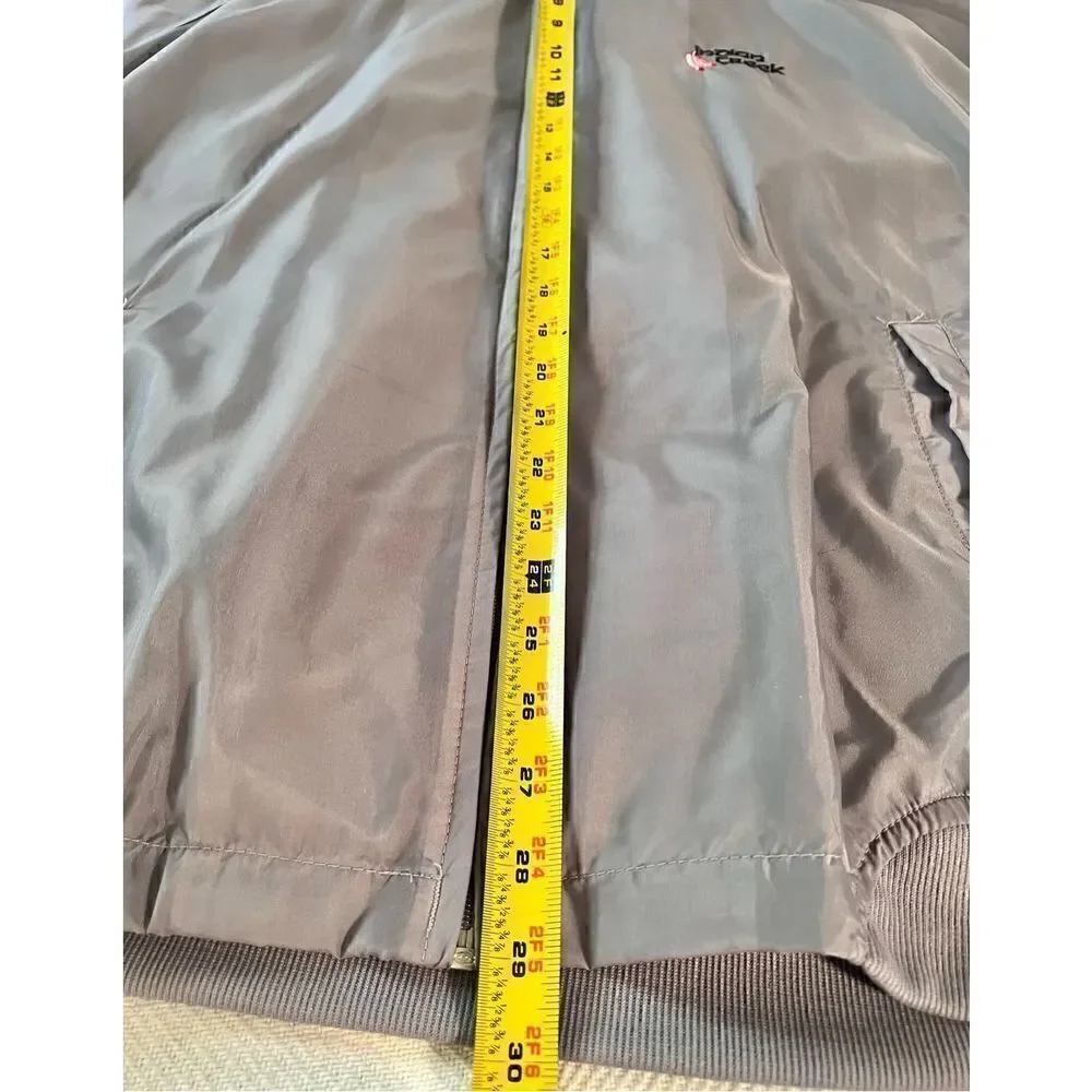 Vintage Antigua Nylon Indian Creek Gray Golf Jacket Size Large